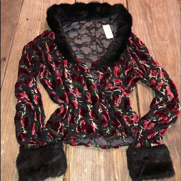 Vintage Silk Floral Top - Picture 1 of 3